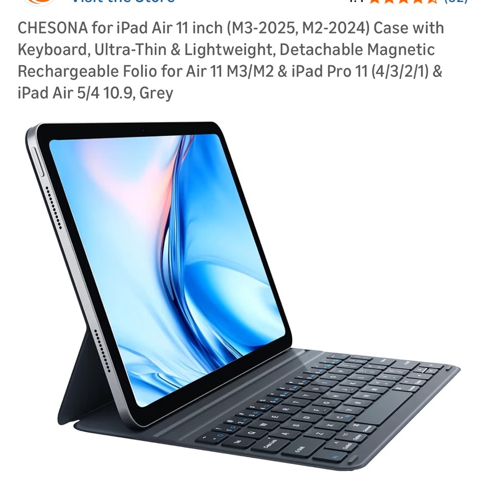 Durable PU Leather Tablet Case - Gray